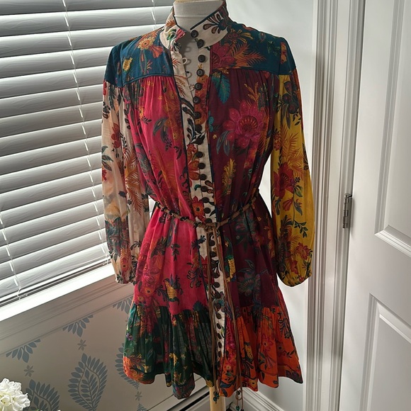 Zimmermann Dresses & Skirts - Zimmermann mini floral multi color dress size 3